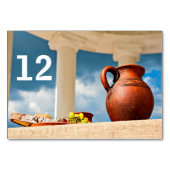 Numéro De Table Demeure classique à l'ancienne avec un lanceur (Dos)