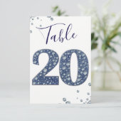 Numéro de table Denim & Diamonds Bling Sparkle 20 (Debout devant)