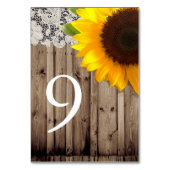 Numéro De Table dentelle rustique grange mariage campagnard de tou (Dos)