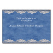 Numéro De Table Dentelle texturée Denim et bijoux costume (Dos)