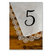 Numéro De Table Dentelles de pays et Mariage de bois de grange Num (Par défaut)