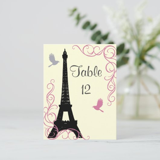 Numéro de table des Inséparables (blanc cassé) (Debout devant)