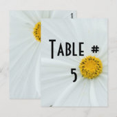 Numéro de table des invités (Devant / Derrière)