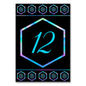 Numéro De Table Dés RPG | Holo Imaginaire Retro Tabletop PnP Gamer (Dos)
