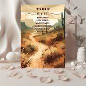 Numéro De Table Desert Colours Terracotta Sud-Ouest Mariage