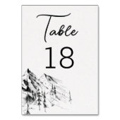 Numéro de table dessinée à la main de la forêt de  (Par défaut)