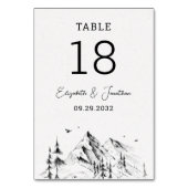 Numéro de table dessinée à la main de la forêt de (Par défaut)