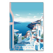 Numéro De Table Destination Grèce Mariage Santorin (Dos)