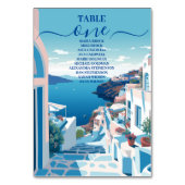 Numéro De Table Destination Grèce Mariage Santorin (Par défaut)