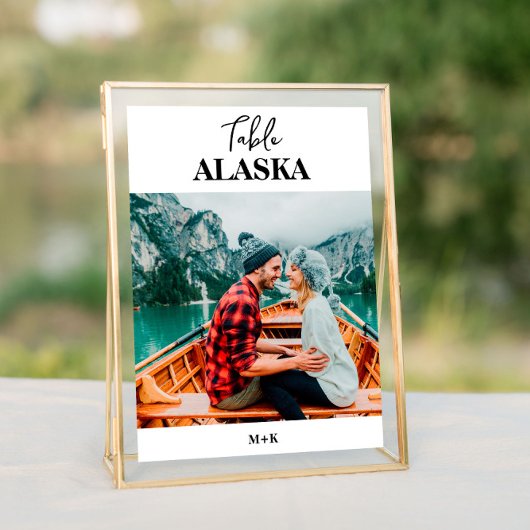 Numéro De Table Destination Mariage Photo Nom de la ville Voyage