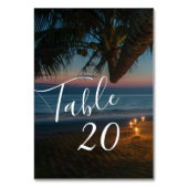 Numéro De Table Destination Paradise Mariage Réception (Par défaut)