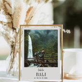 Numéro De Table Destination Voyage Photo Élégant Mariage moderne