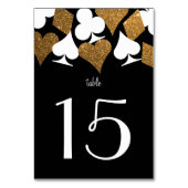 Numéro De Table Destiny Vegas Gold Noir Mariage Réception (Par défaut)