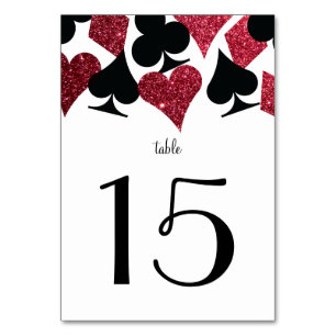 Numéro De Table Destiny Vegas Mariage Réception Parties scintillan
