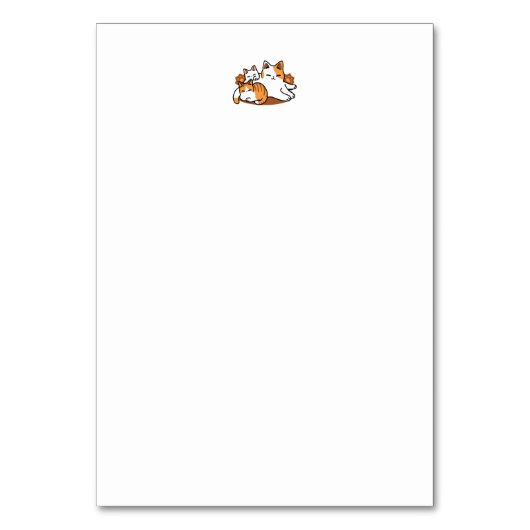 Numéro De Table Détendez-vous Art Chat - 'Laze Furr Days' pour les (Dos)