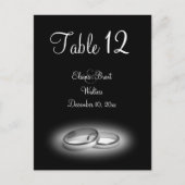 Numéro de table d'éternité (noir) (Devant)