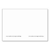 Numéro De Table Deux étiquettes cadeaux - Renard et souris (Dos)