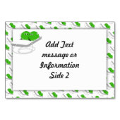 Numéro De Table Deux Pois Dans Un Pois (Ajouter Votre Texte) (Dos)