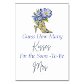 Numéro De Table Devinez le talon combien de baisers Fête des marié (Par défaut)