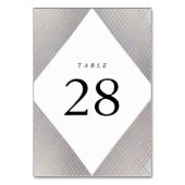 Numéro De Table Diamant Gray Gray Gold Gatsby Mariage (Par défaut)