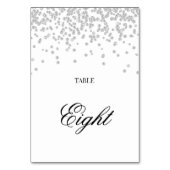 Numéro De Table Diamants de strass Faux sur blanc (Dos)