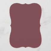 Numéro de table Die Cut Dusty Rose Citrouille Sole (Dos)