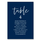 Numéro De Table Dîner Mariage décontracté, Invités Sièges Tableau  (Dos)
