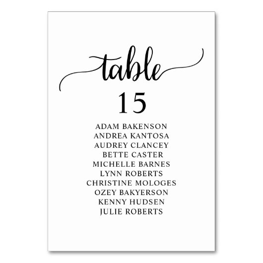 Numéro De Table Dîner mariage, Invités Rustiques Sièges Tableau Ta (Par défaut)