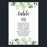 Numéro De Table Dîner mariage, Places de verdure<br><div class="desc">Dîner mariage Table d'hôtes Carte Carte Carte,  Thèmes de verdure moderne. Customisez le texte et / ou retirez et remplissez avec votre thème de mariage.</div>
