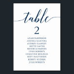 Numéro De Table Dîner mariage, Tableau des places modernes N<br><div class="desc">Mariage Dîner Guest Seating Table Card,  Modern Classy romantique,  bleu marine thème Personnaliser le texte et / ou retirer et remplir avec votre mariage thème.</div>