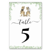 Numéro De Table Dinosaur Wedding Table Number (Dos)