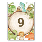 Numéro De Table Dinosaures amicaux mignons 1er Baby shower d'anniv (Par défaut)