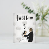 Numéro de table d'invité (Debout devant)