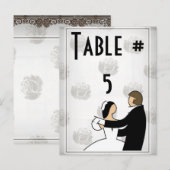 Numéro de table d'invité (Devant / Derrière)