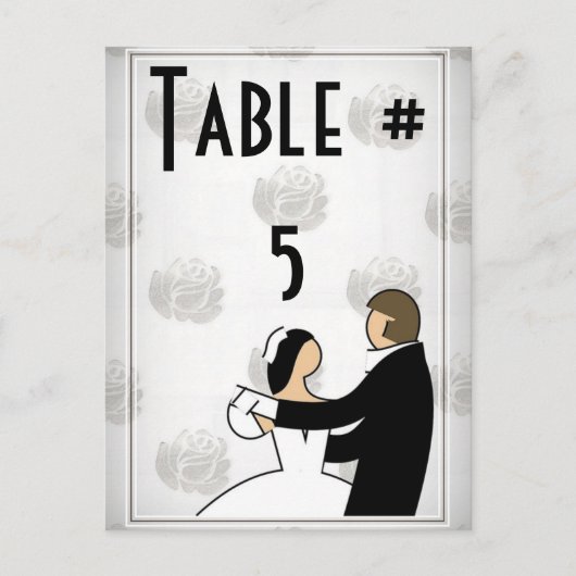 Numéro de table d'invité (Devant)