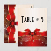 Numéro de table d'invité (Devant / Derrière)