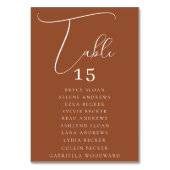 Numéro De Table Disposition de sièges en écriture élégante (Par défaut)