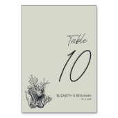 Numéro De Table Disposition de sièges simple pour un mariage sur u (Dos)