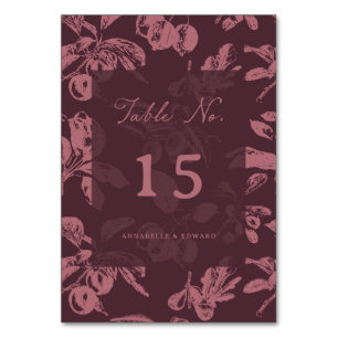 Numéro De Table Disposition des sièges de table de mariage floral