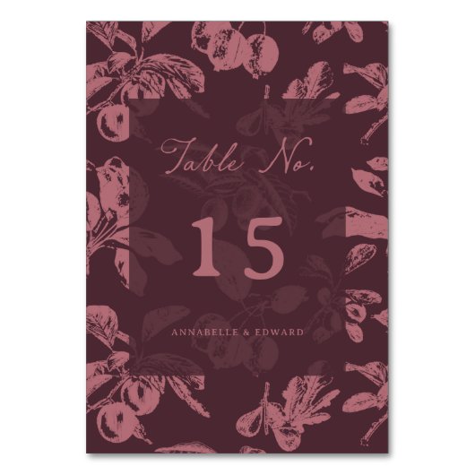 Numéro De Table Disposition des sièges de table de mariage floral (Par défaut)