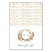 Numéro De Table do-it-yourself Classic Monogram Gold Crest (Par défaut)