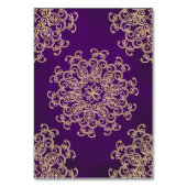 Numéro De Table do-it-yourself Violet Gold Indian Tente Style Sièg (Dos)