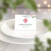 Numéro De Table Double Happiness Peony Mariage Place Card