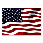 Numéro De Table Drapeau américain (Dos)