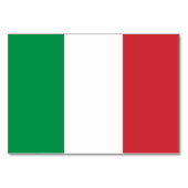 Numéro De Table Drapeau de l'Italie (Devant)