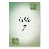 Numéro De Table Drapeau de mariage irlandais "Juste Mariés" (Dos)