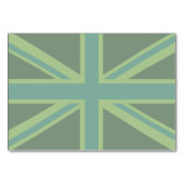 Numéro De Table Drapeau vert Union Jack (Dos)