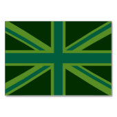 Numéro De Table Drapeau vert Union Jack (Devant)