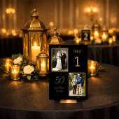 Numéro de table du 50e anniversaire – Photo d'alor