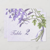 Numéro de table du bouquet de colonne (carte posta (Devant / Derrière)